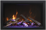 Amantii TRD-48 Traditional Smart Electric 48" Indoor / Outdoor WiFi Enabled Insert, Featuring a Multi Function Remote Control, Multi Flame Speeds, and Two 10 Piece Birch Log Set