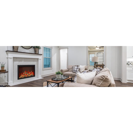 Amantii TRD-44-BESPOKE Traditional Bespoke - 44" Indoor / Outdoor Electric Insert Featuring, WiFi Compatibility, Bluetooth Connectivity, Multi Function Remote, and a Selection of Media Options