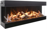 Amantii 40-TRU-VIEW-XL Tru View Deep Smart Electric - 40" Indoor / Outdoor WiFi Enabled 3 Sided Fireplace Featuring a depth of 14 1/4", MultiFunction Remote Control, Multi Speed Flame Motor, and a Selection of Media Options