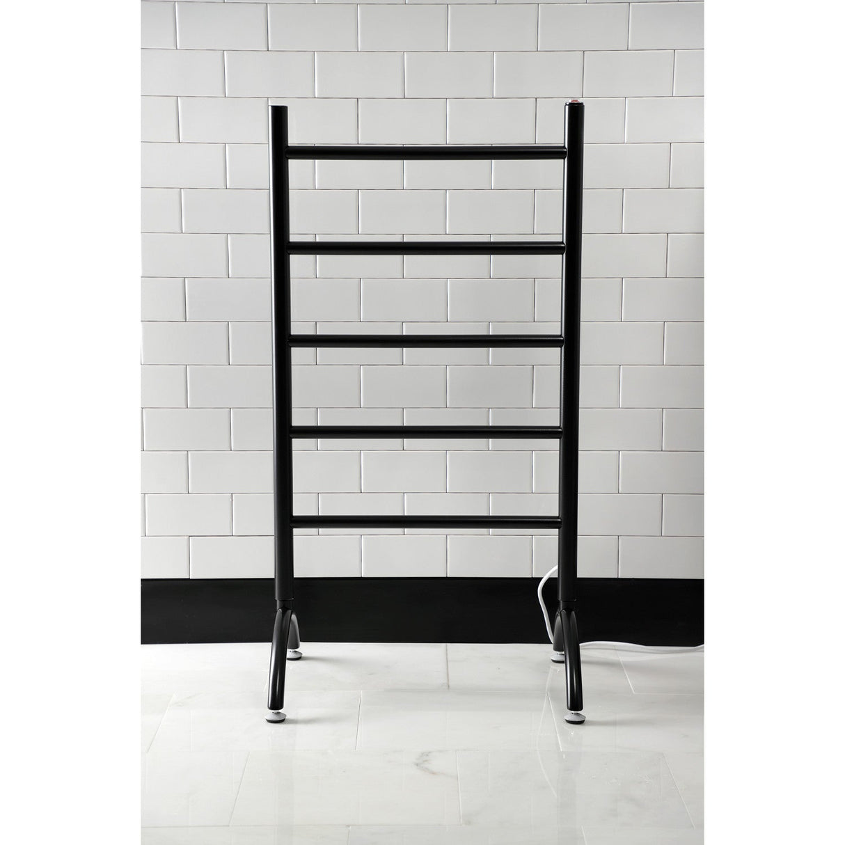 Templeton TWW3720MB Freestanding or Wall Mount Hardwired/Plug-In Electric Towel Warmer, Matte Black