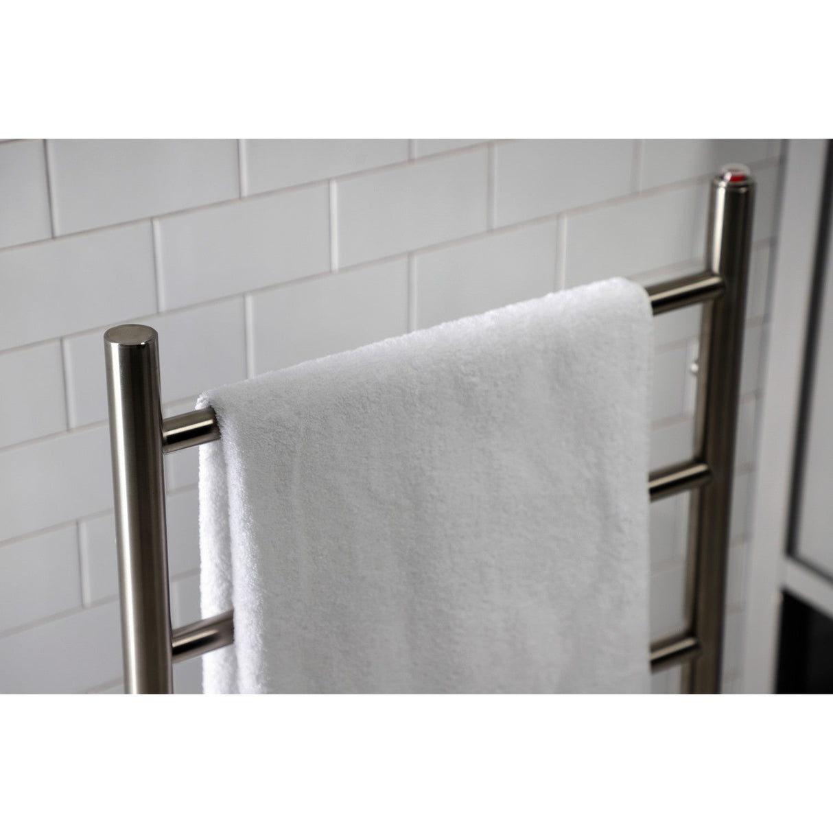 Templeton TWW3720SN Freestanding or Wall Mount Hardwired/Plug-In Electric Towel Warmer, Brushed Nickel