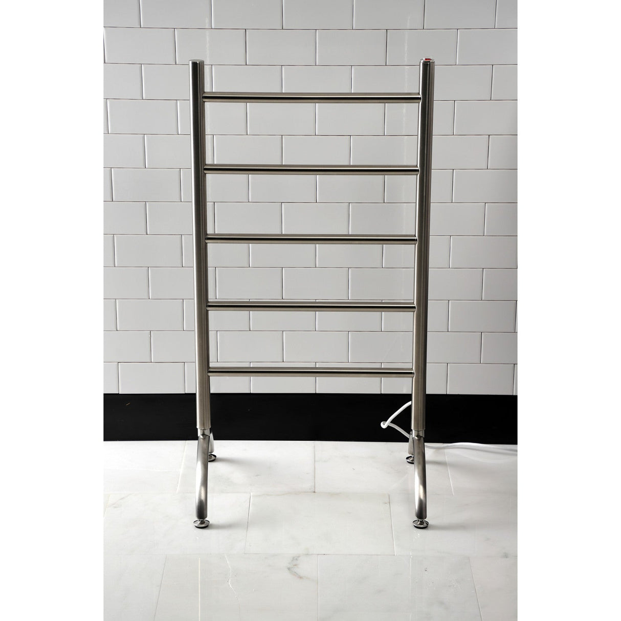 Templeton TWW3720SN Freestanding or Wall Mount Hardwired/Plug-In Electric Towel Warmer, Brushed Nickel