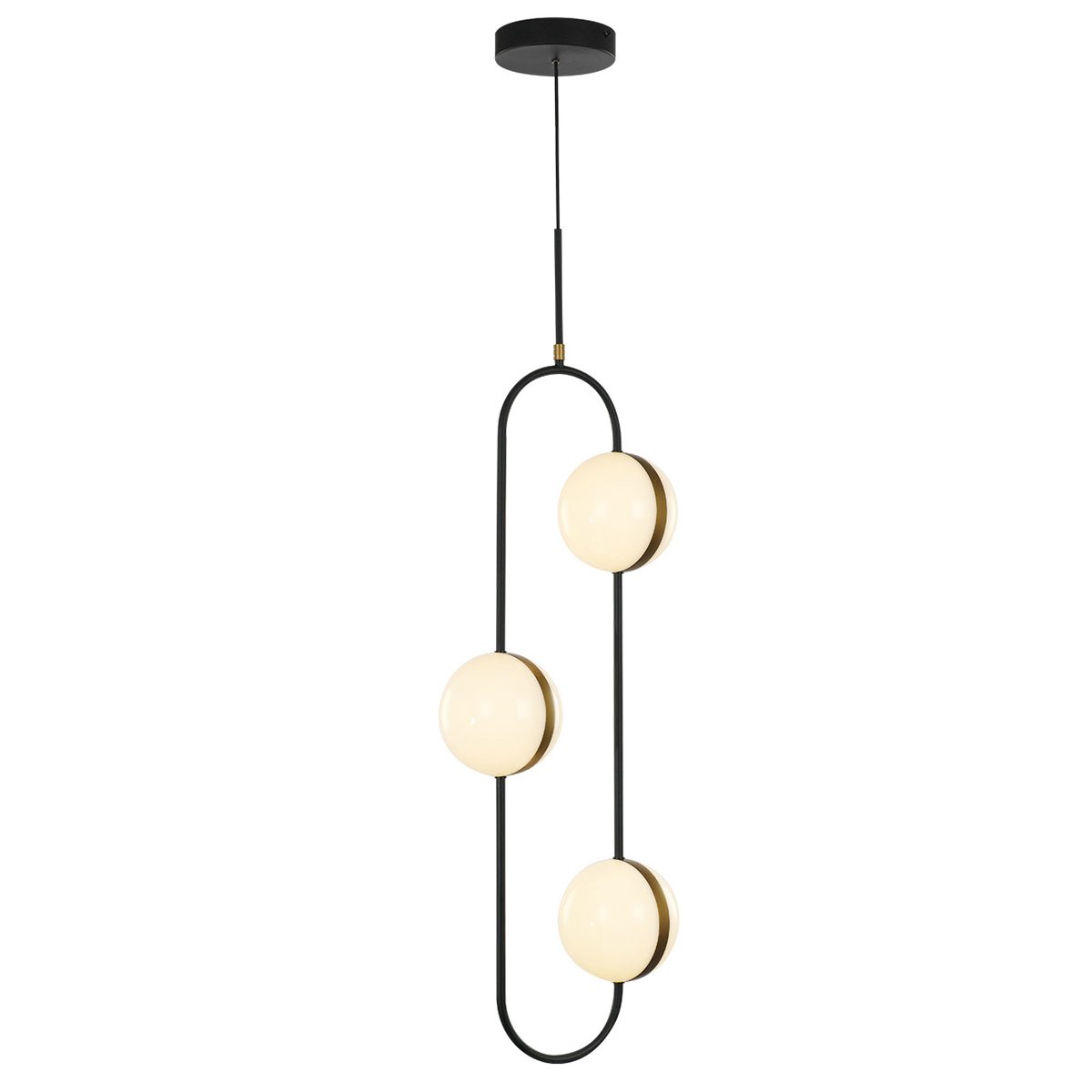 Alora PD302003MBBG TAGLIATO PENDANT LED MATTE BLACK BRUSHED GOLD