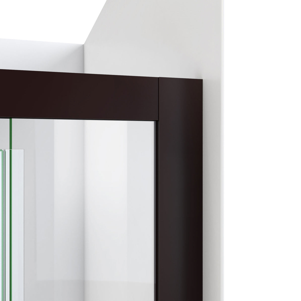 DreamLine Terrace 58 in. W x 72 in. H Semi-Frameless Pivot Shower Door in Oil Rubbed Bronze