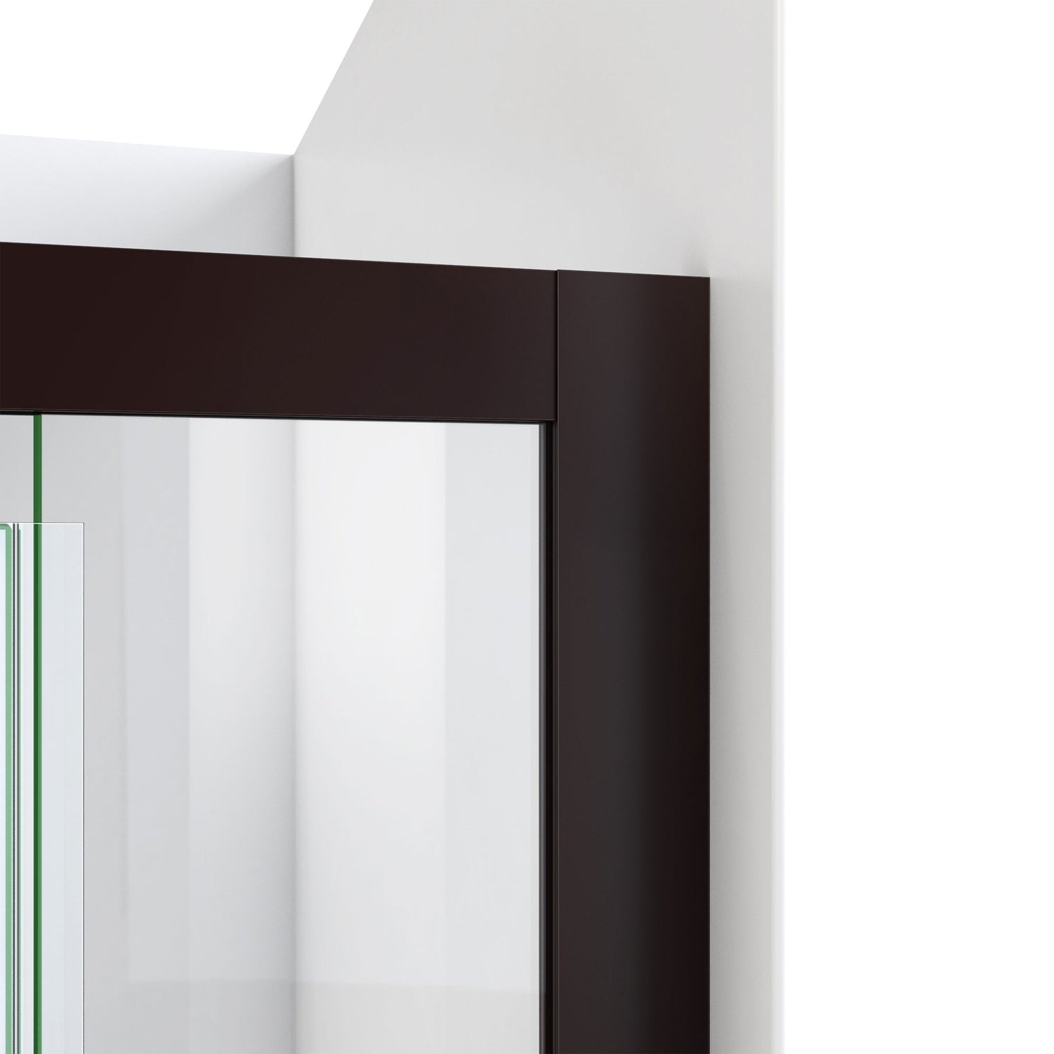 DreamLine Terrace 58 in. W x 72 in. H Semi-Frameless Pivot Shower Door in Oil Rubbed Bronze