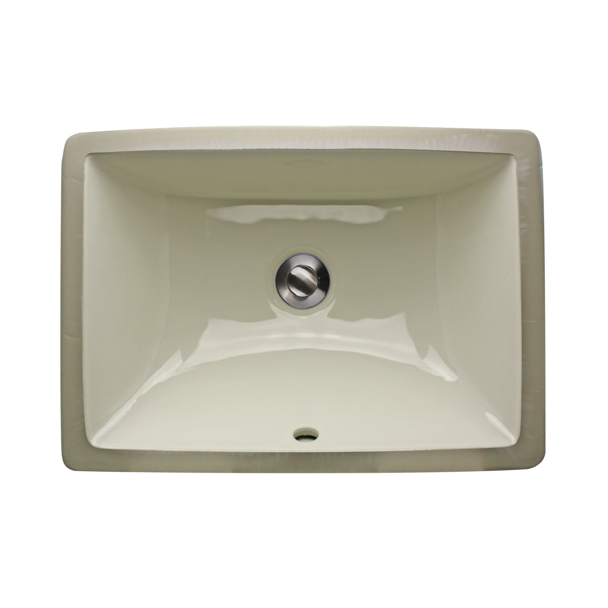 Nantucket Sinks  16 Inch X 11 Inch Undermount Ceramic Sink In Bisque UM-16x11-B