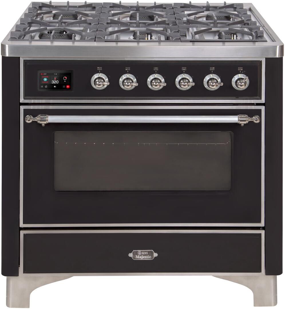 Ilve 36'' Majestic II Dual Fuel Natural Gas Range