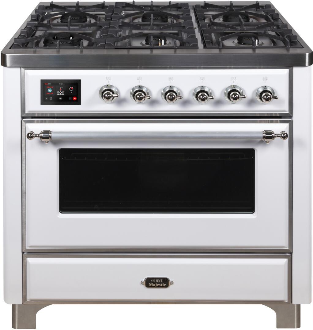 Ilve 36'' Majestic II Dual Fuel Natural Gas Range