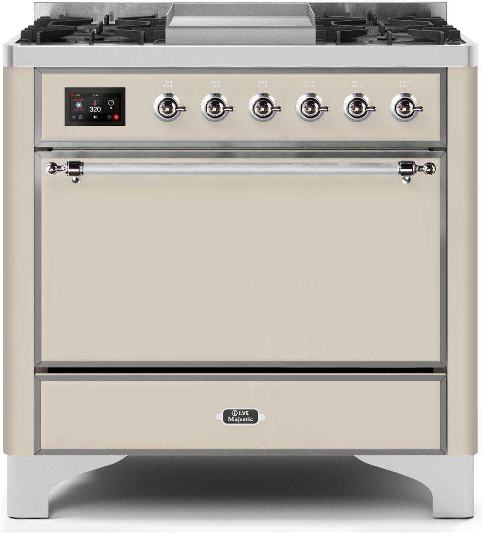 Ilve 36'' Majestic II Dual Fuel Natural Gas Range