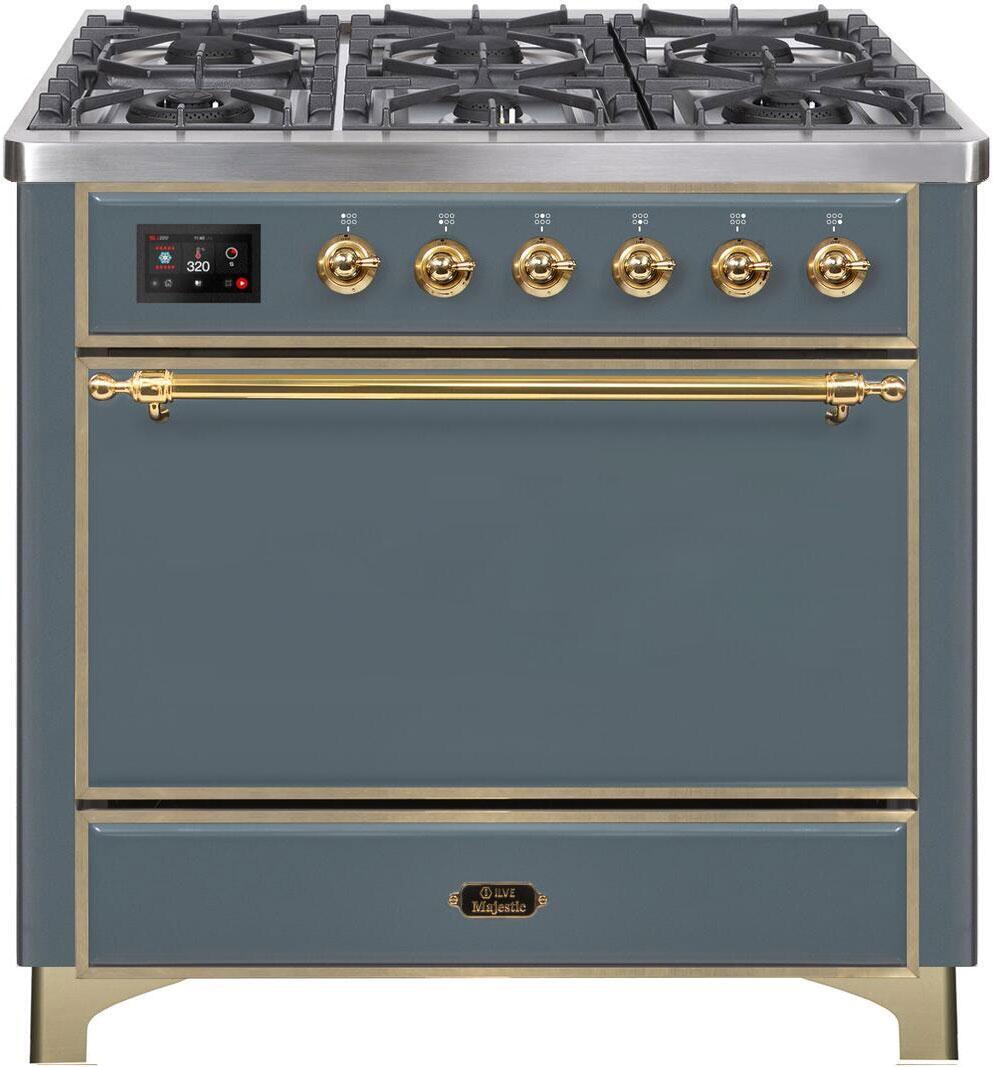 Ilve 36'' Majestic II Dual Fuel Natural Gas Range