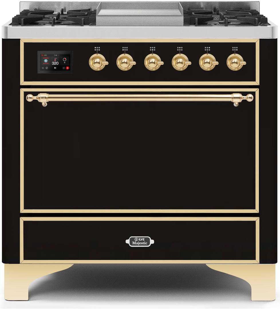 Ilve 36'' Majestic II Dual Fuel Liquid Propane Range