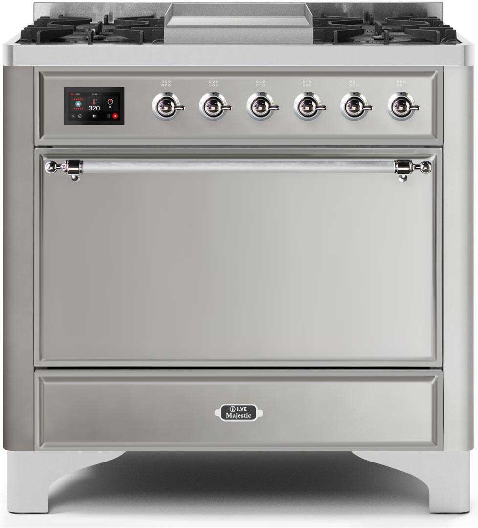 Ilve 36'' Majestic II Dual Fuel Liquid Propane Range