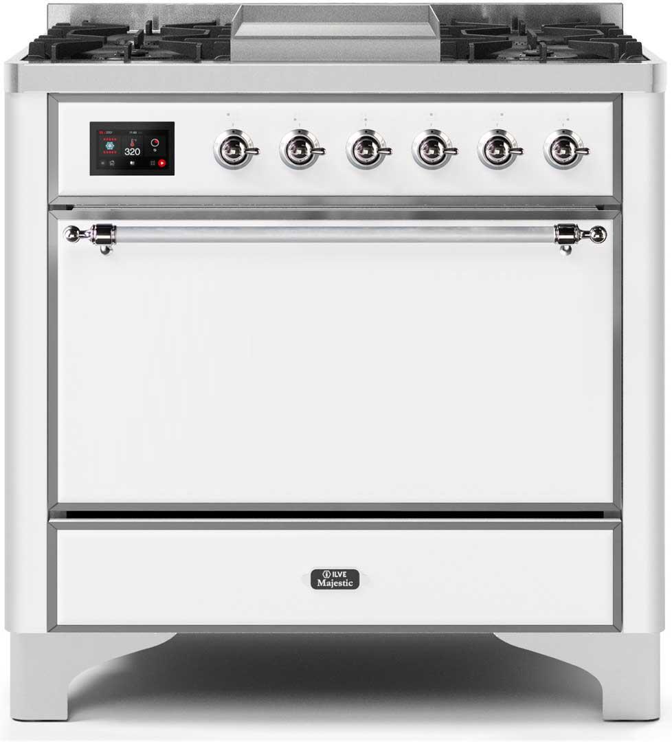 Ilve 36'' Majestic II Dual Fuel Natural Gas Range