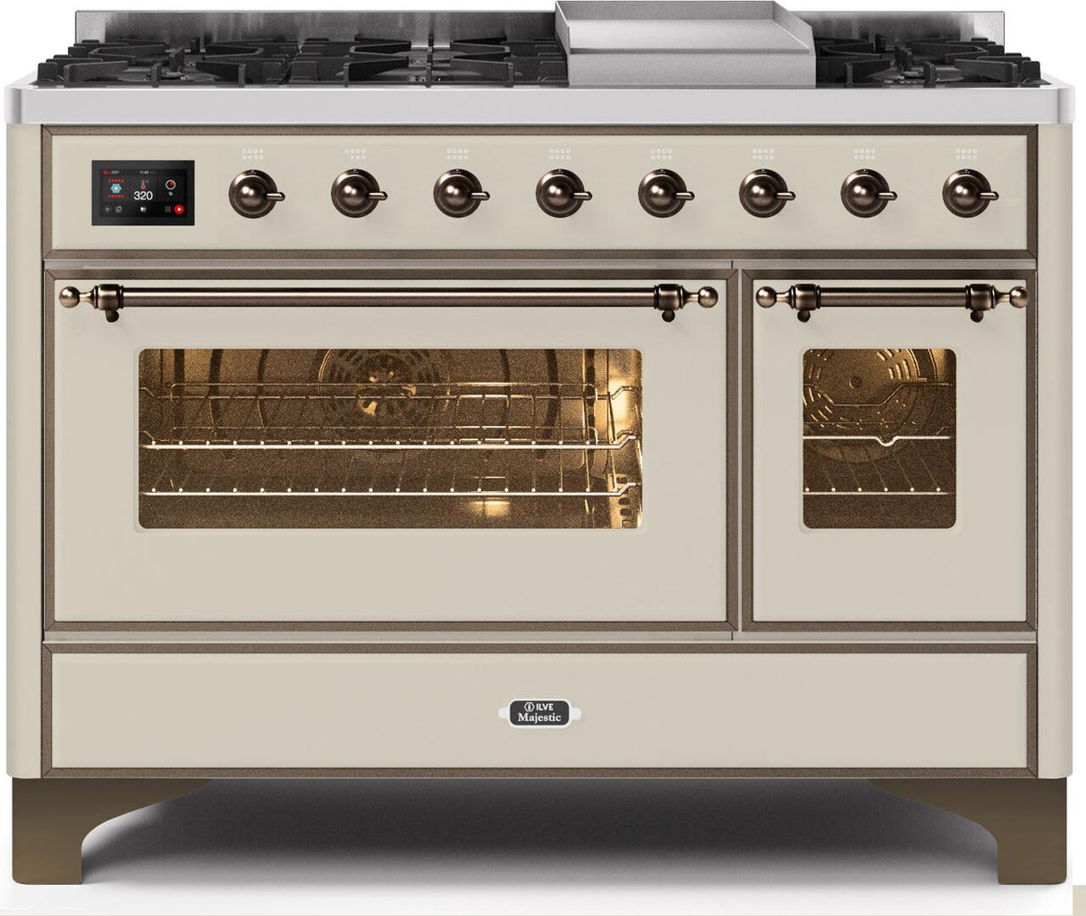 Ilve 48'' Majestic II Dual Fuel Natural Gas Range