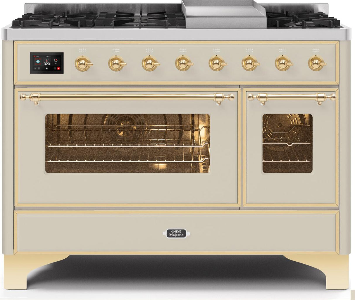 Ilve 48'' Majestic II Dual Fuel Natural Gas Range