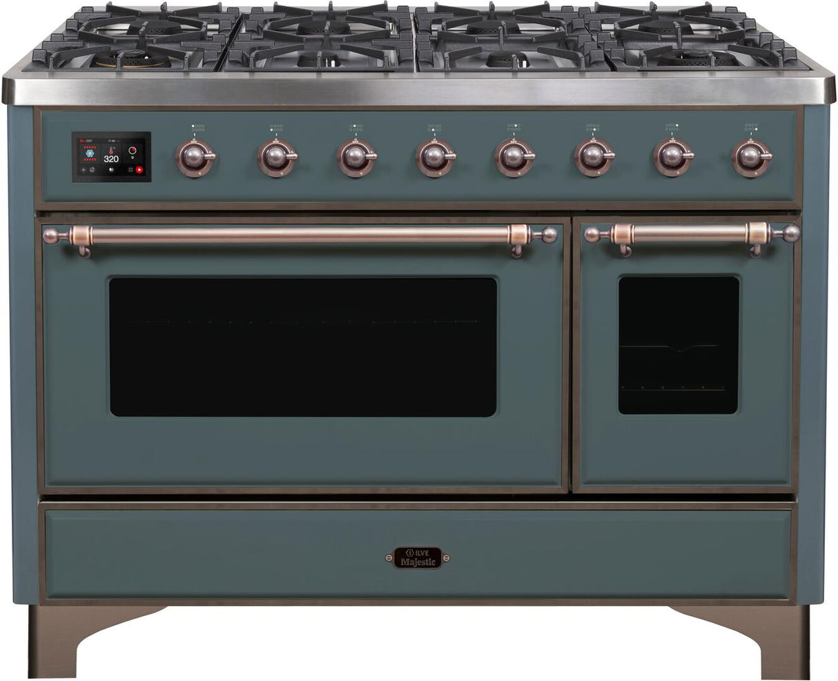 Ilve 48'' Majestic II Dual Fuel Liquid Propane Range