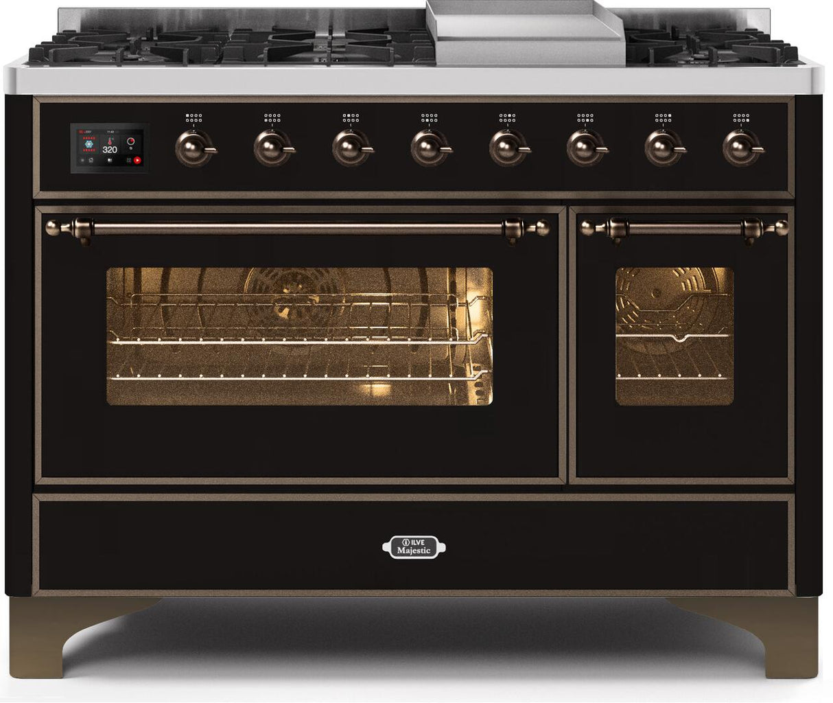 Ilve 48'' Majestic II Dual Fuel Natural Gas Range