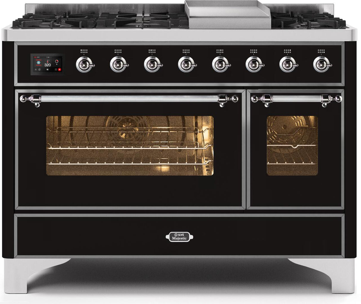 Ilve 48'' Majestic II Dual Fuel Natural Gas Range