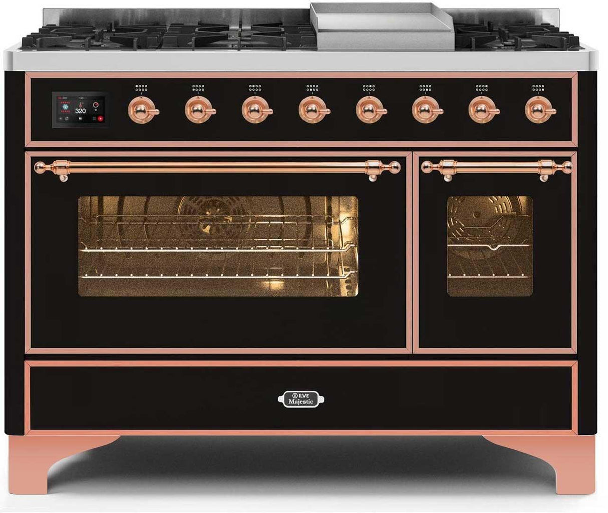 Ilve 48'' Majestic II Dual Fuel Natural Gas Range