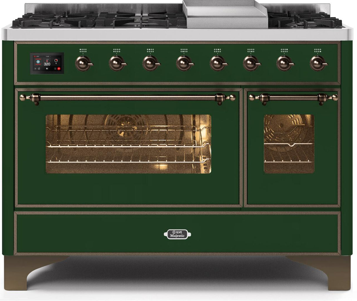 Ilve 48'' Majestic II Dual Fuel Natural Gas Range