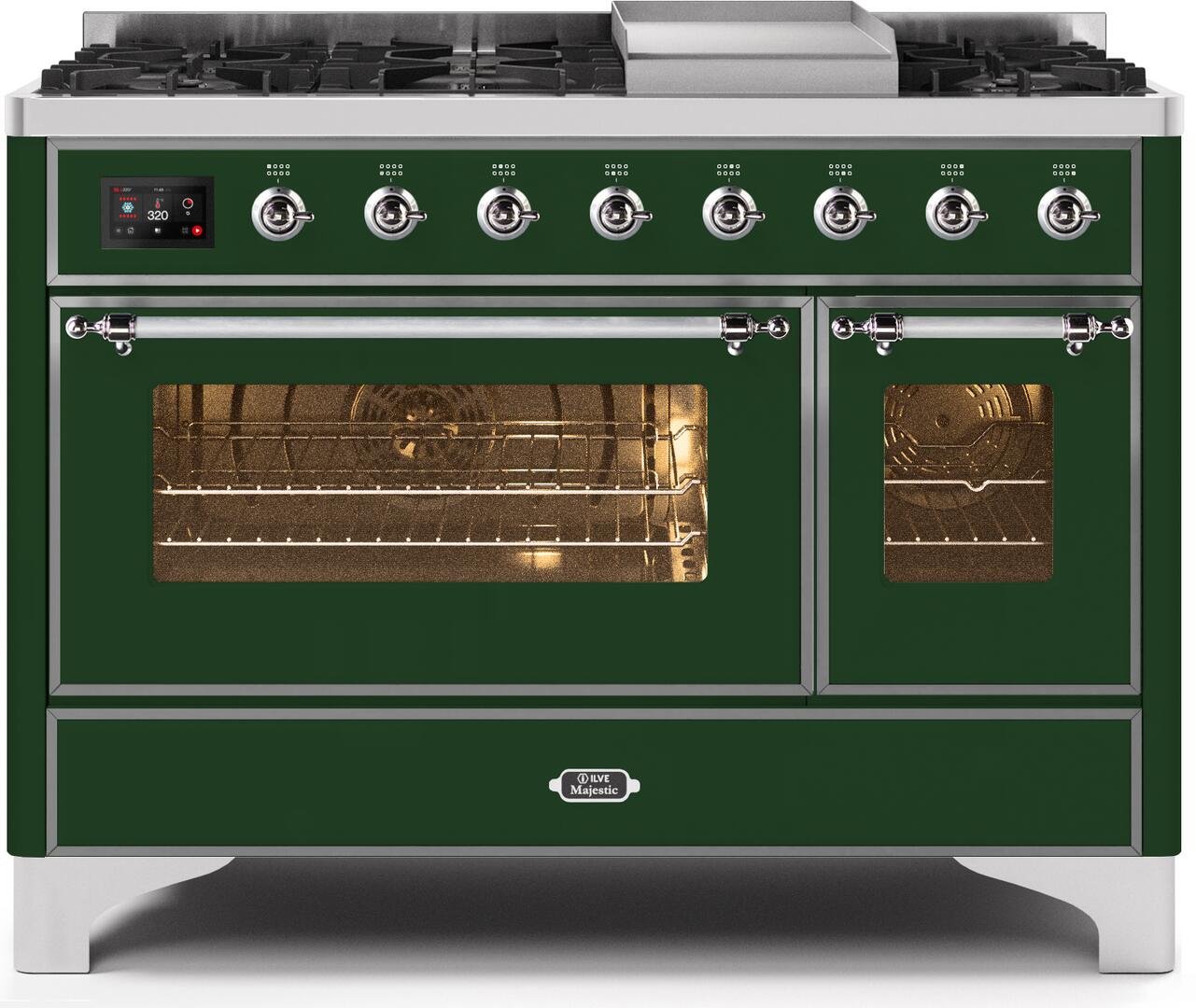 Ilve 48'' Majestic II Dual Fuel Liquid Propane Range