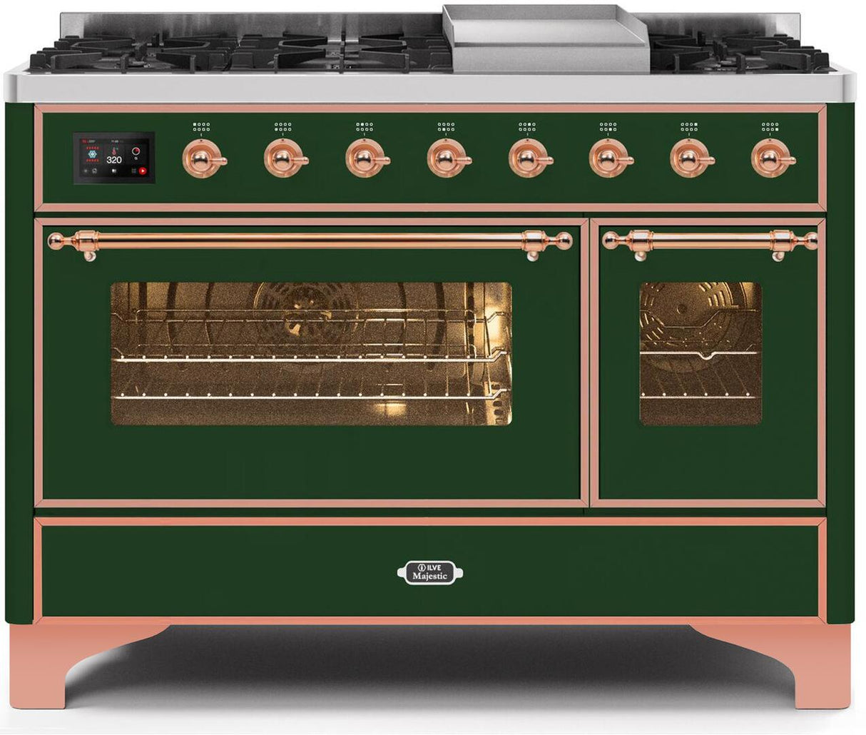 Ilve 48'' Majestic II Dual Fuel Natural Gas Range