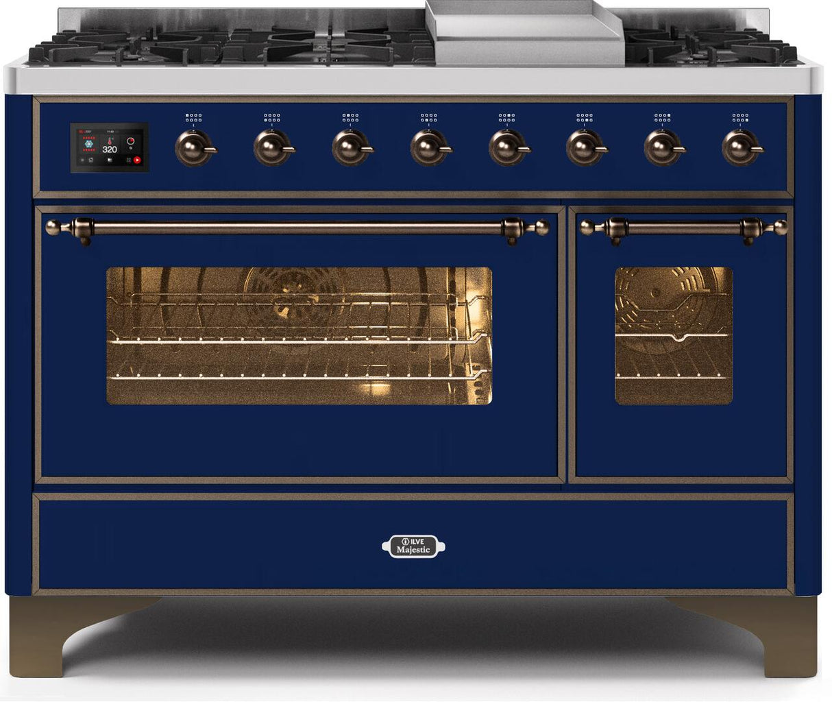 Ilve 48'' Majestic II Dual Fuel Liquid Propane Range