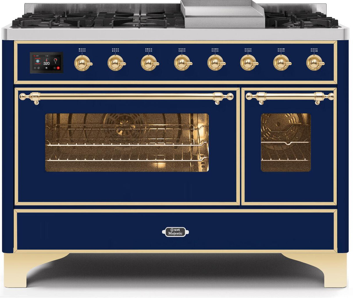 Ilve 48'' Majestic II Dual Fuel Natural Gas Range