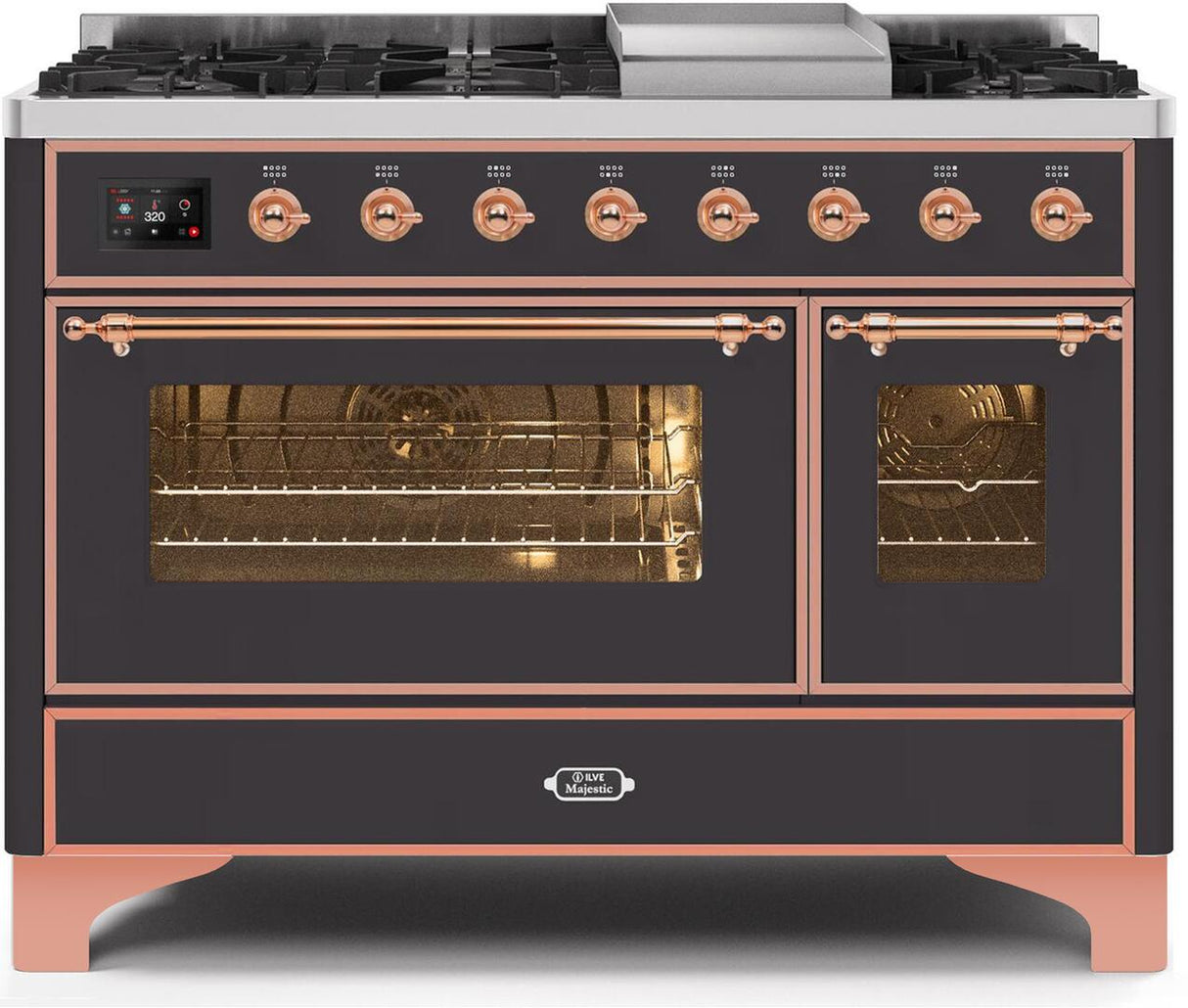 Ilve 48'' Majestic II Dual Fuel Liquid Propane Range