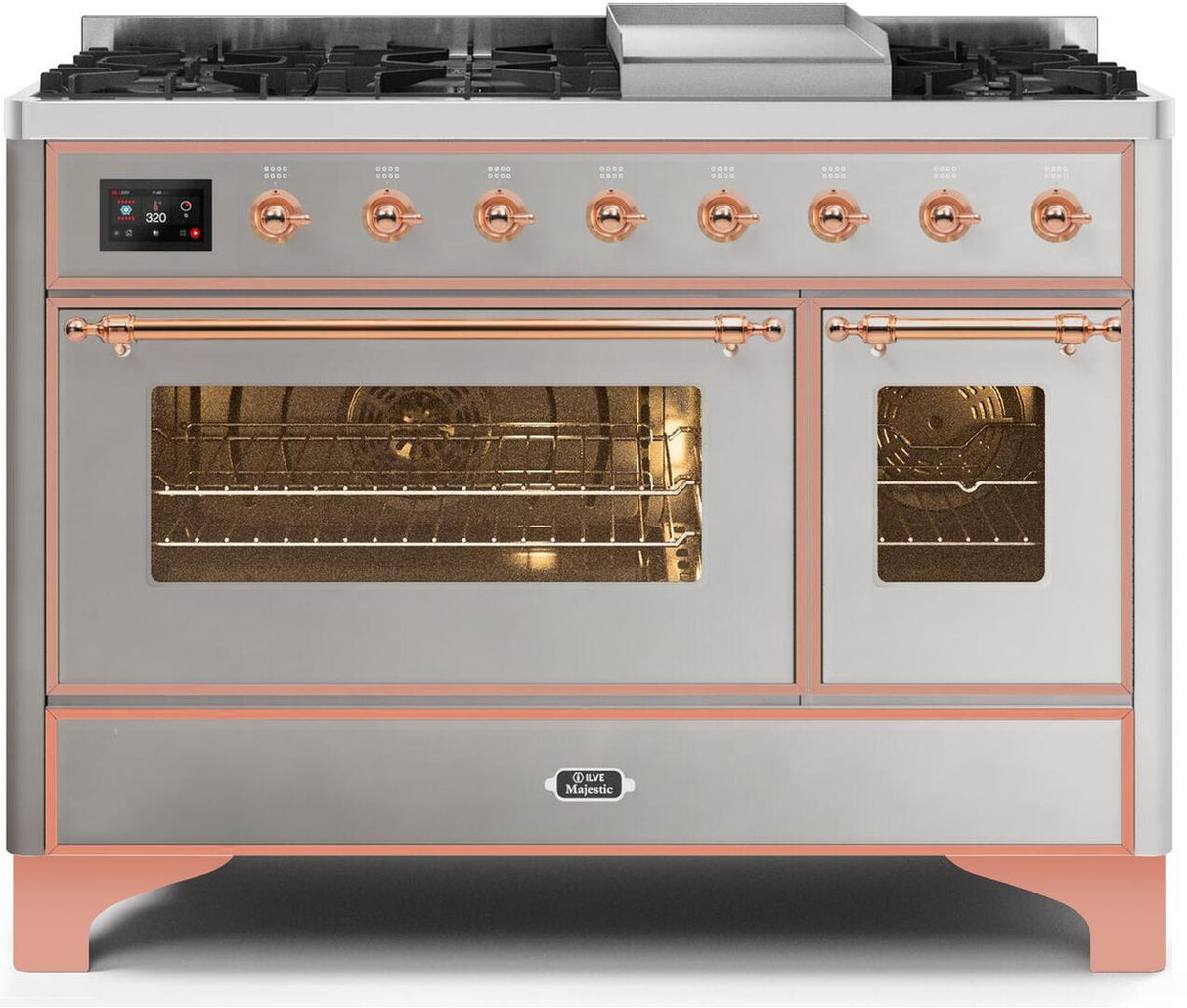 Ilve 48'' Majestic II Dual Fuel Liquid Propane Range