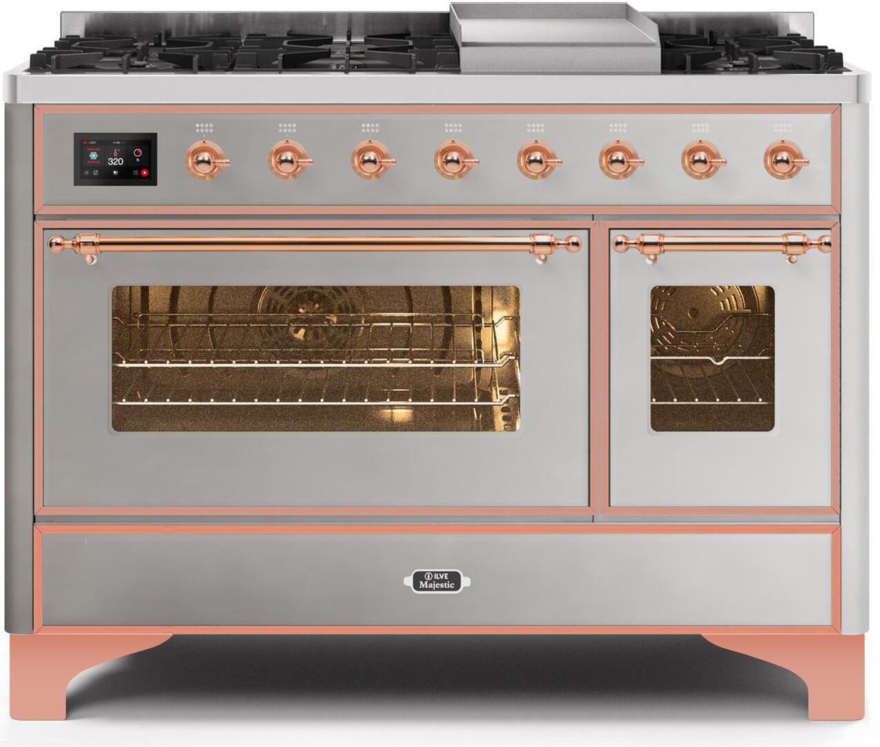 Ilve 48'' Majestic II Dual Fuel Natural Gas Range