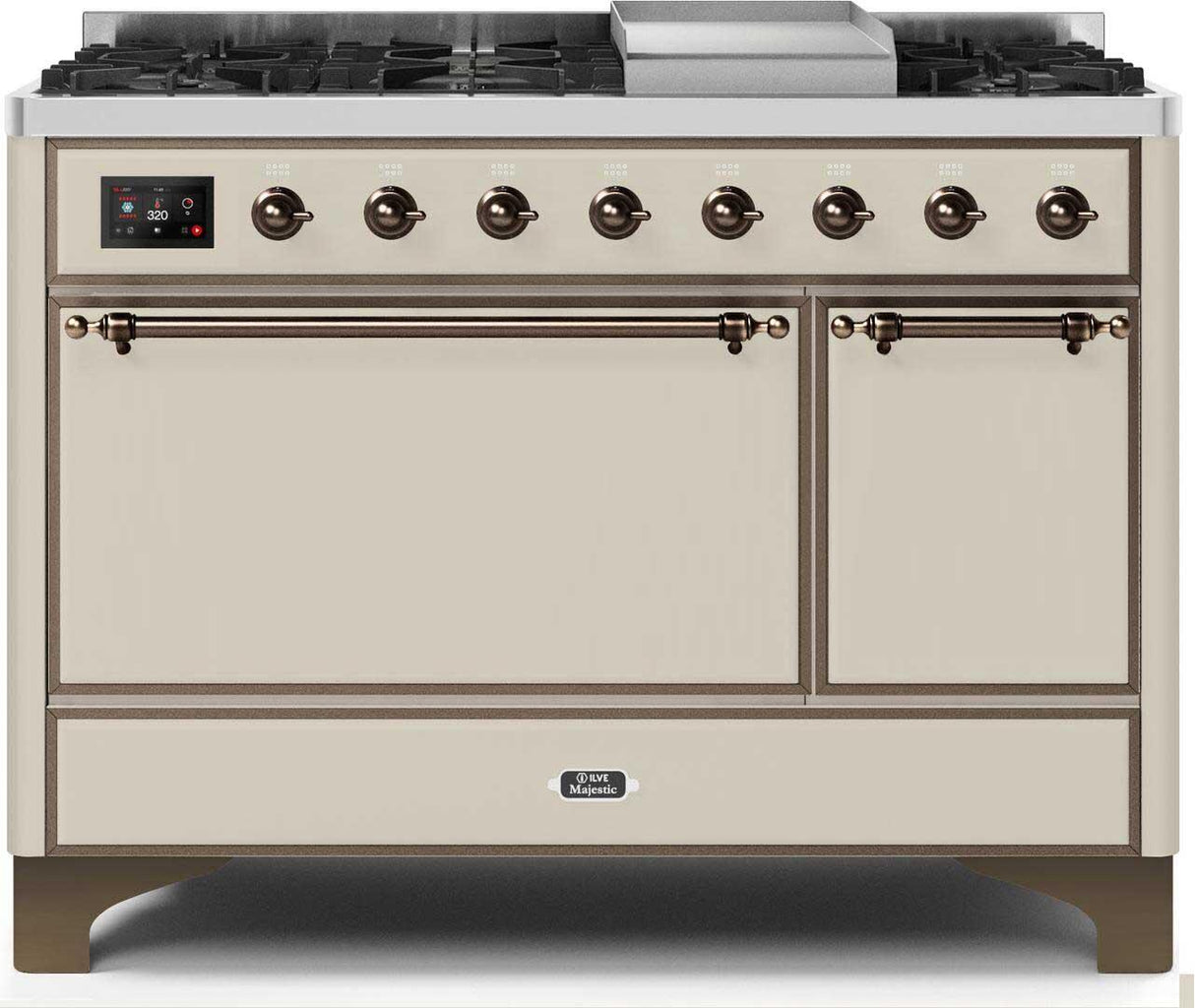 Ilve 48'' Majestic II Dual Fuel Natural Gas Range