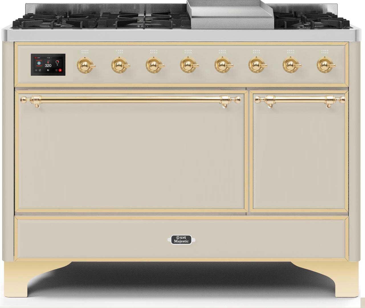 Ilve 48'' Majestic II Dual Fuel Natural Gas Range