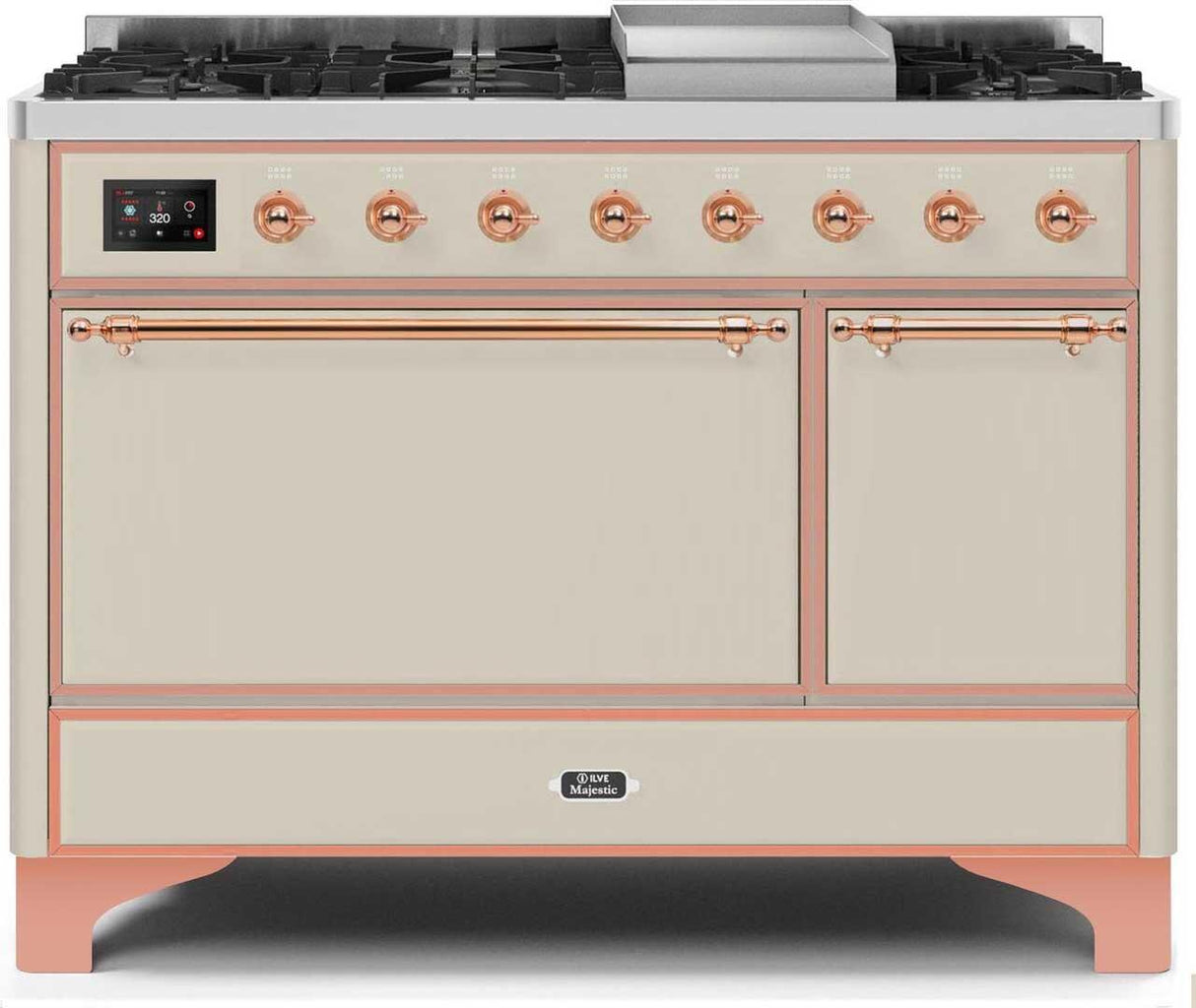 Ilve 48'' Majestic II Dual Fuel Liquid Propane Range