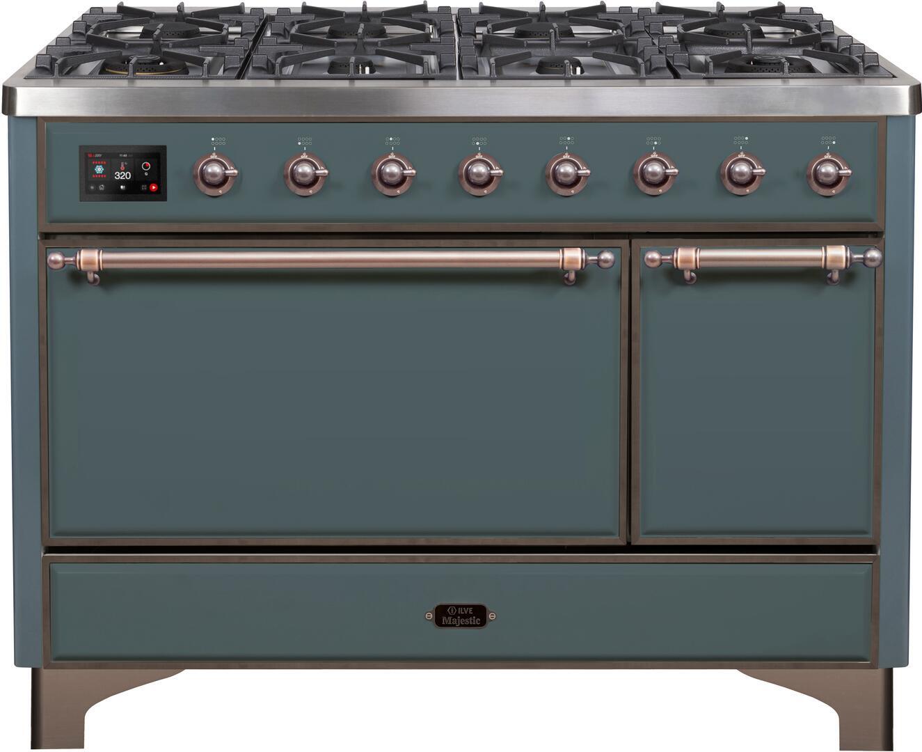 Ilve 48'' Majestic II Dual Fuel Liquid Propane Range