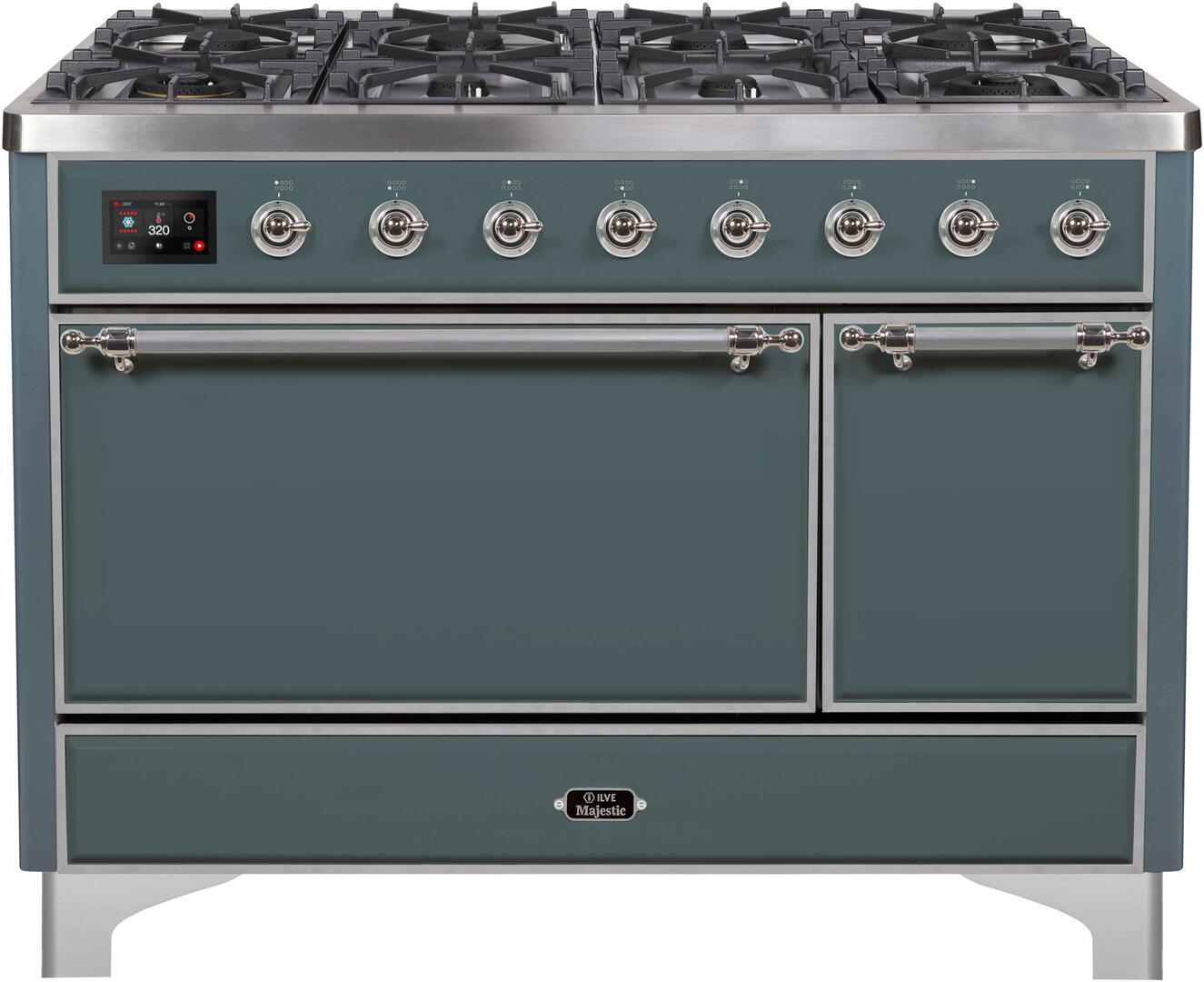 Ilve 48'' Majestic II Dual Fuel Liquid Propane Range