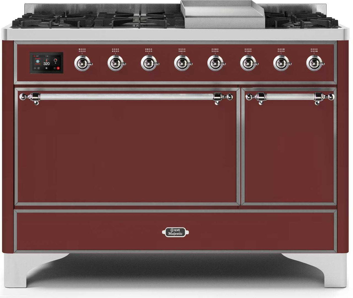 Ilve 48'' Majestic II Dual Fuel Liquid Propane Range