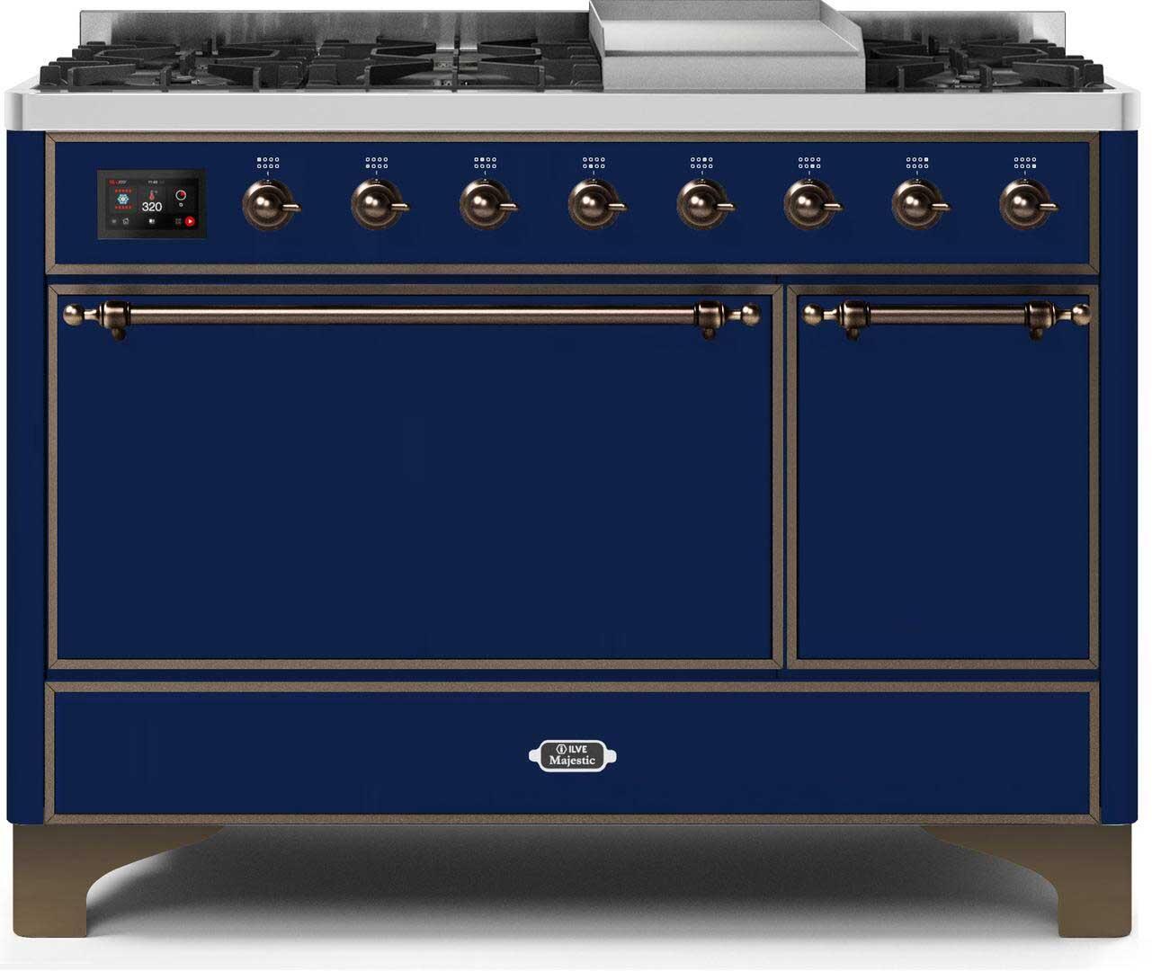 Ilve 48'' Majestic II Dual Fuel Natural Gas Range