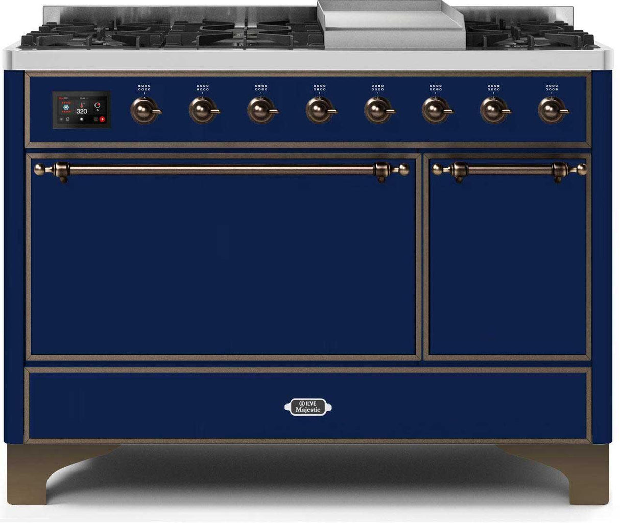 Ilve 48'' Majestic II Dual Fuel Liquid Propane Range