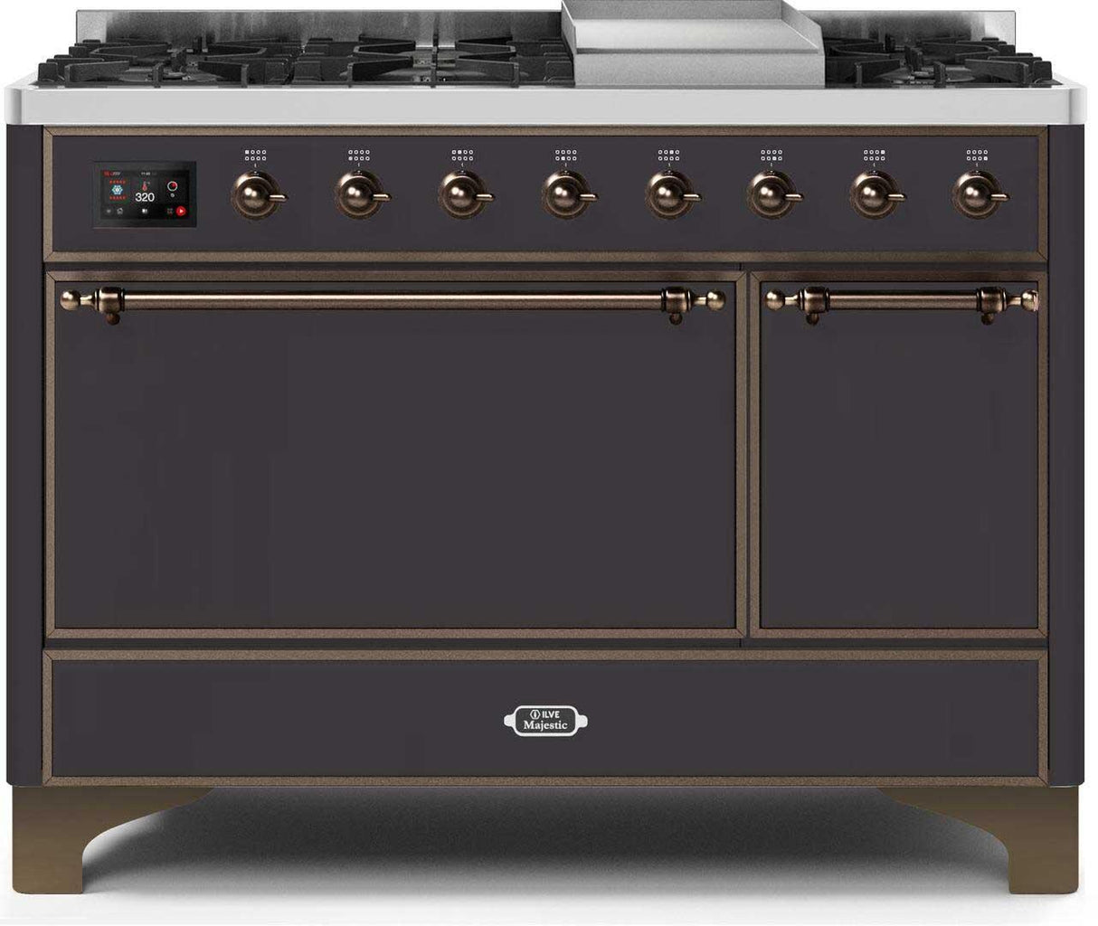 Ilve 48'' Majestic II Dual Fuel Natural Gas Range