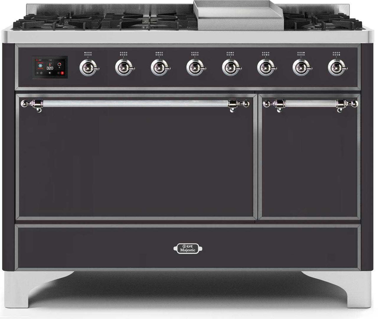 Ilve 48'' Majestic II Dual Fuel Natural Gas Range