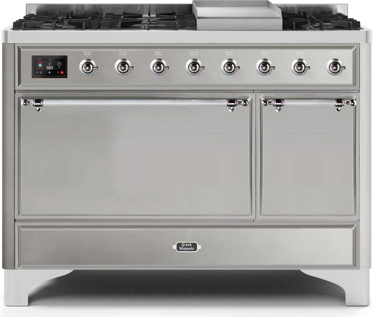 Ilve 48'' Majestic II Dual Fuel Natural Gas Range