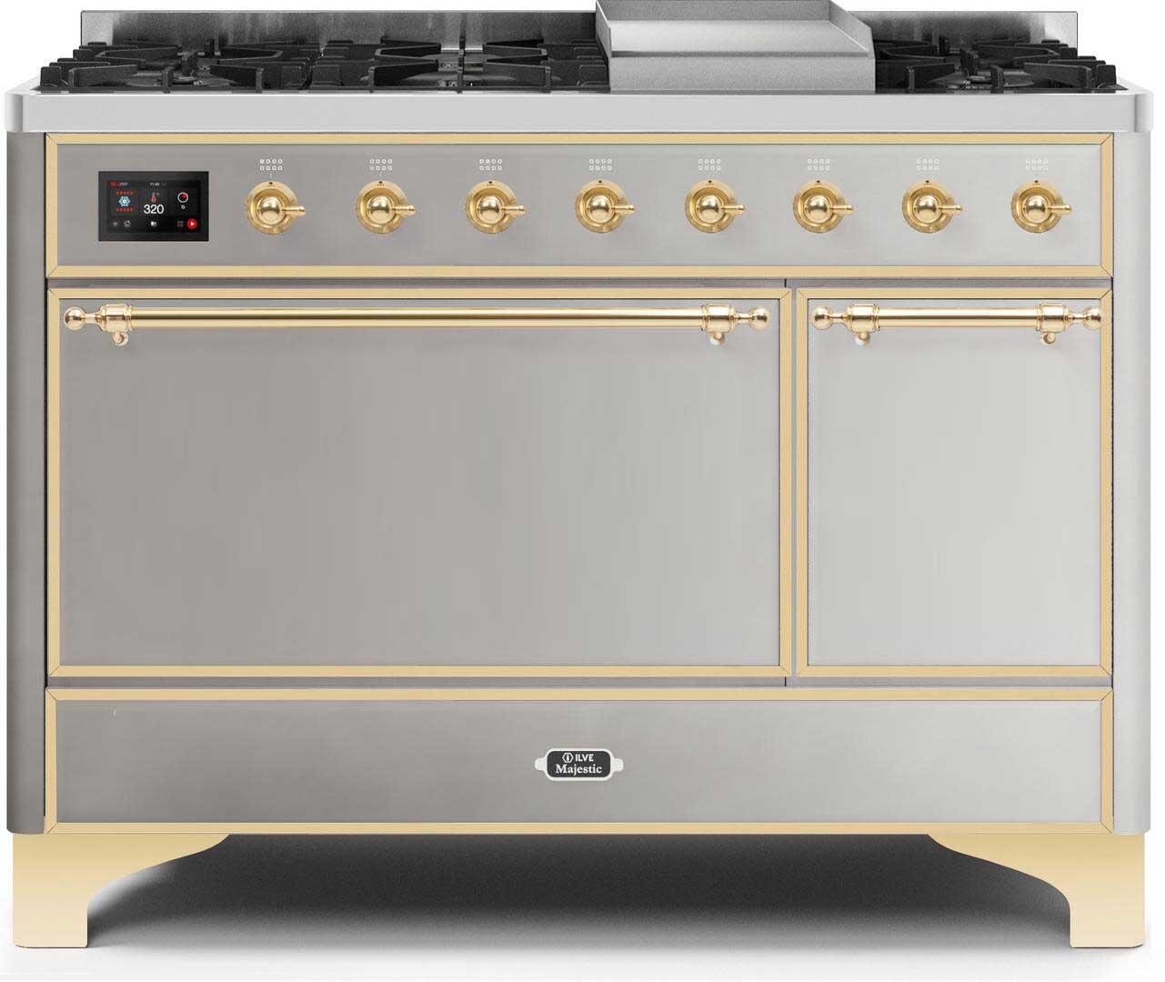 Ilve 48'' Majestic II Dual Fuel Liquid Propane Range