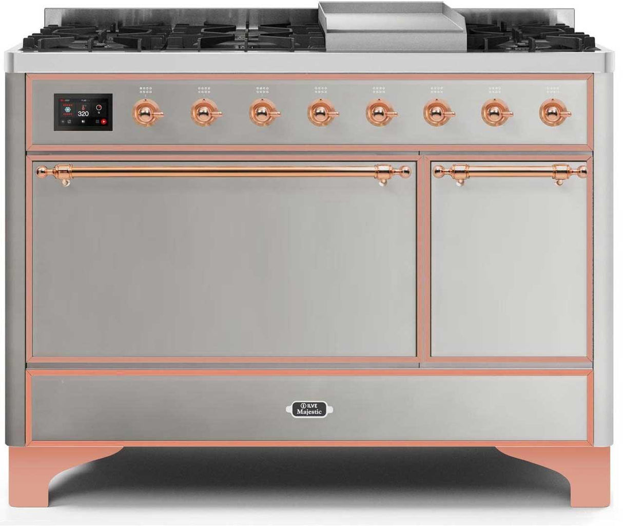 Ilve 48'' Majestic II Dual Fuel Natural Gas Range