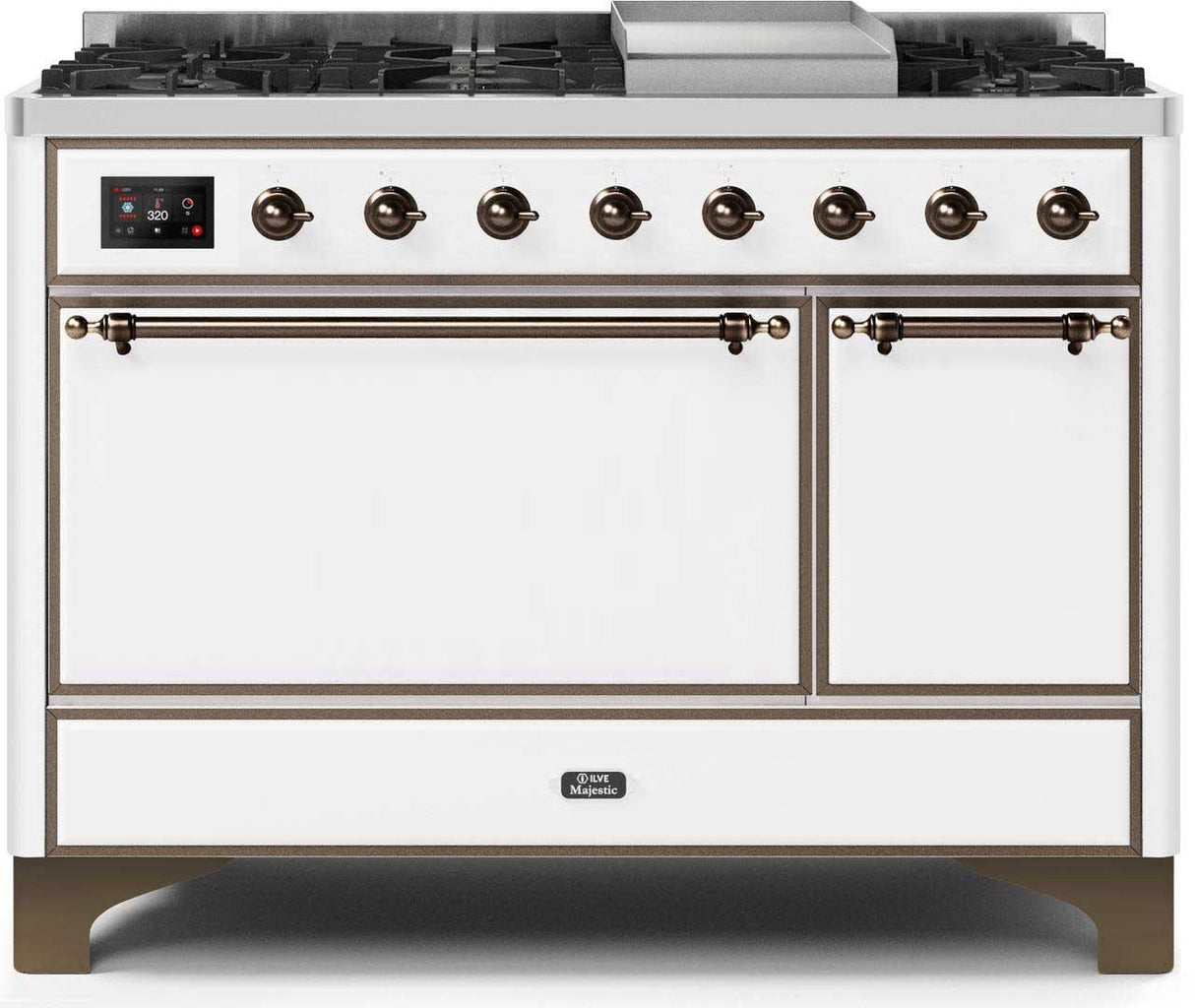 Ilve 48'' Majestic II Dual Fuel Liquid Propane Range