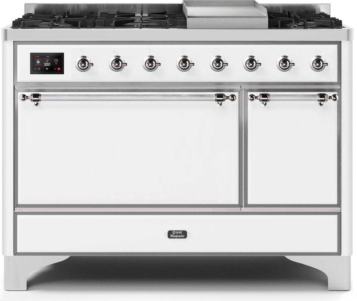 Ilve 48'' Majestic II Dual Fuel Natural Gas Range