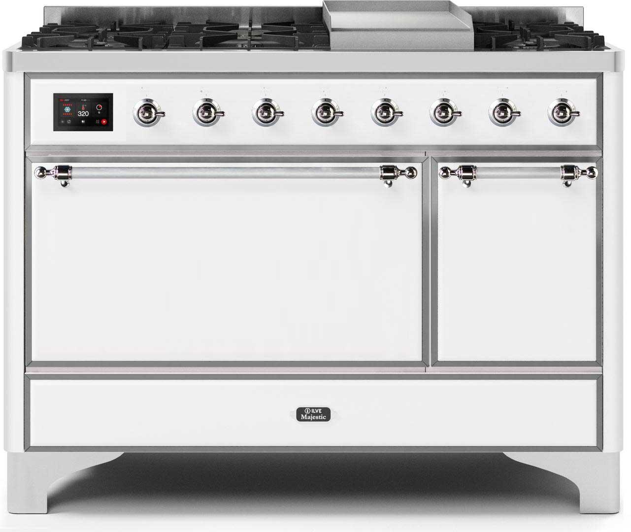 Ilve 48'' Majestic II Dual Fuel Liquid Propane Range