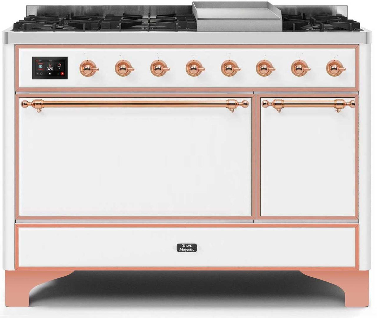 Ilve 48'' Majestic II Dual Fuel Natural Gas Range