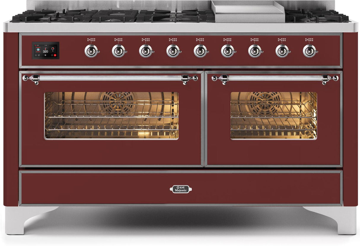 Ilve 60'' Majestic II Dual Fuel Natural Gas Range