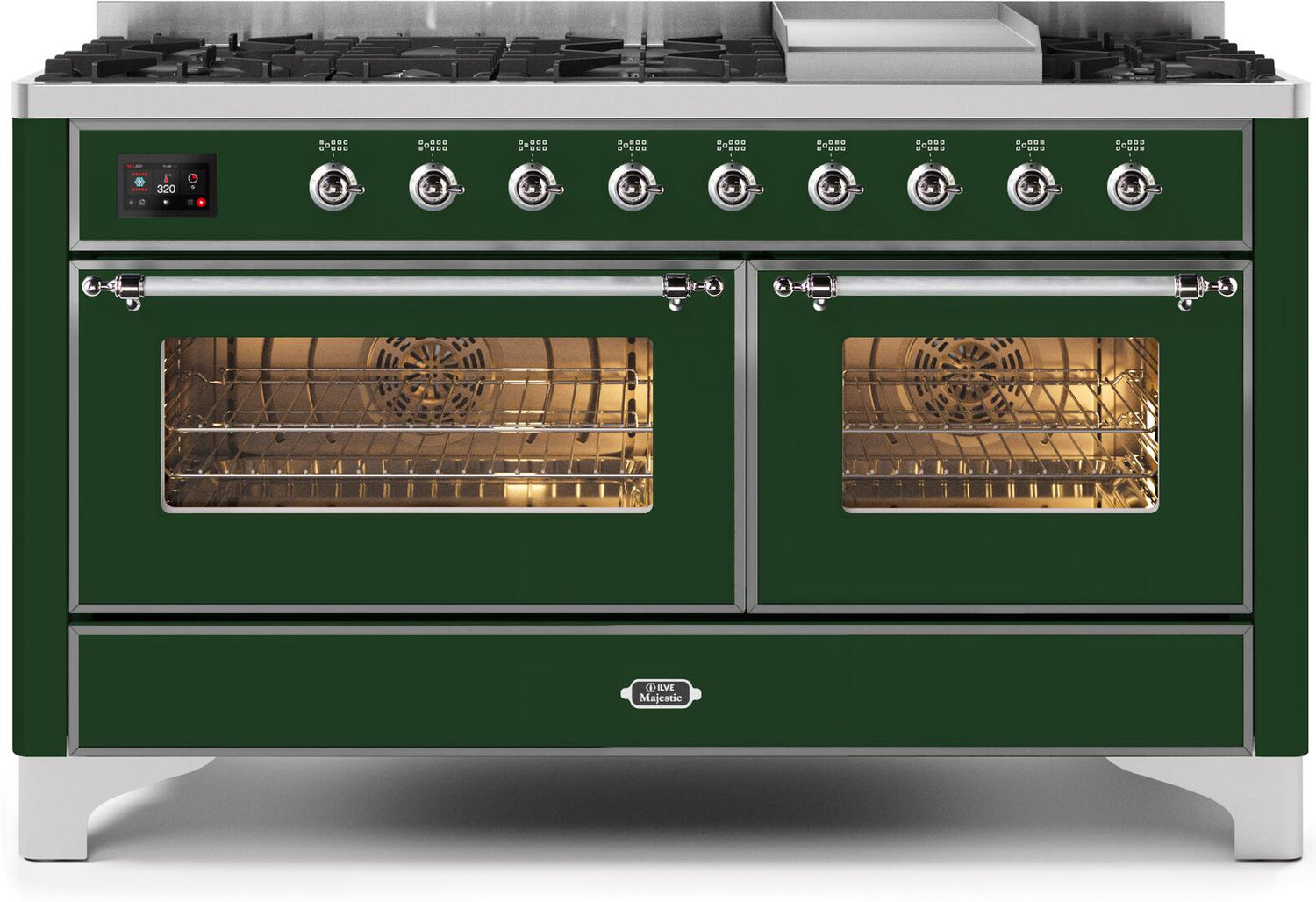 Ilve 60'' Majestic II Dual Fuel Natural Gas Range